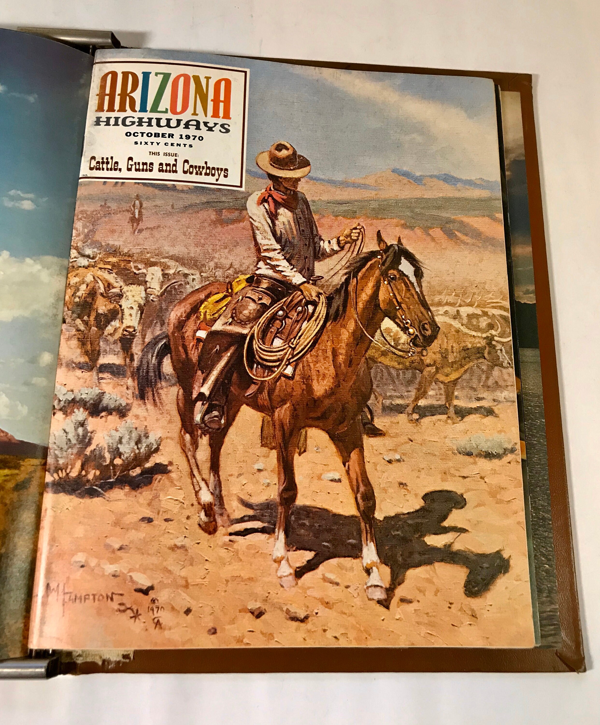 Arizona Highway Magazine 1970 Full Complete Set in Bound