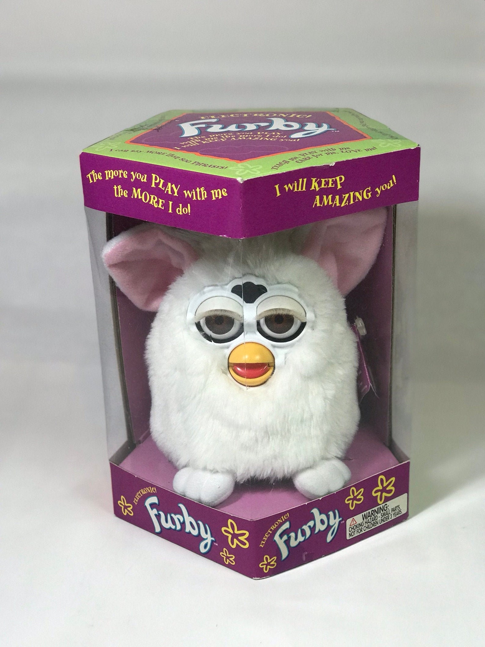 Original Super Rare White Furby, First Edition NRFB in Box Mint