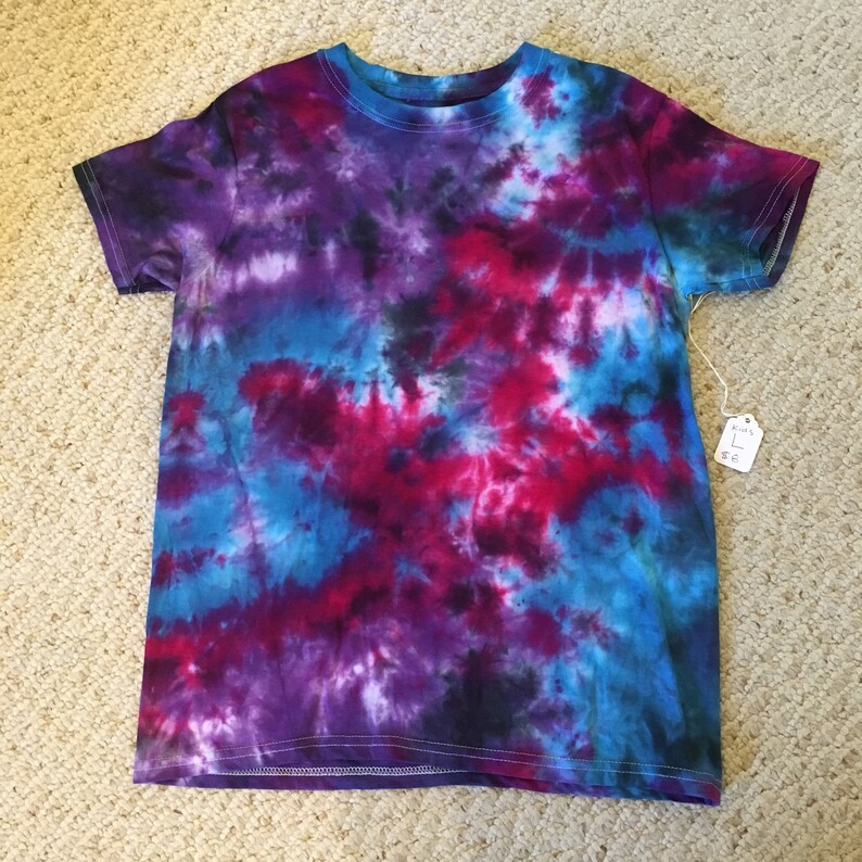 boho kids kids shirt hippie kids tie dyed shirt kids L