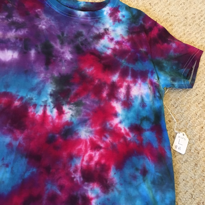 boho kids kids shirt hippie kids tie dyed shirt kids L
