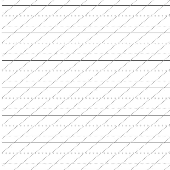 Lined Calligraphy Practice Paper Lined Calligraphy Practice Paper