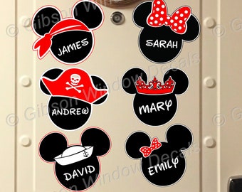 Mickey Minnie  Cruise Door Magnets, Disney Cruise, Heavy Duty, Vinyl, Minnie