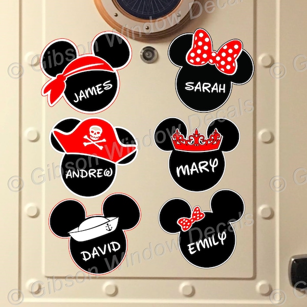 Mickey Minnie Cruise Türmagnete, Disney Cruise, Heavy Duty, Vinyl, Minnie