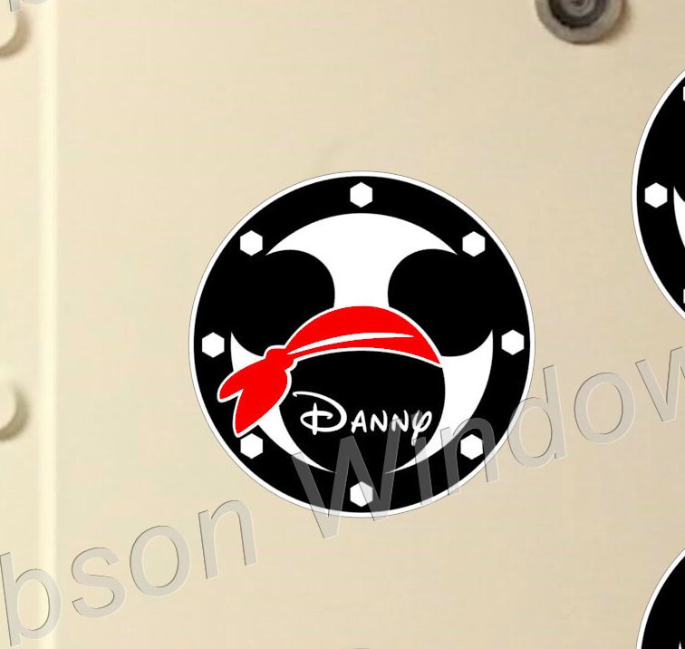 Mickey Minnie Family in Porthole Door Magnets Disney | Etsy