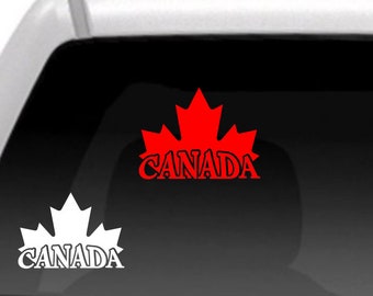 Canada in Leaf, Vinyl, Window Decal, Decal, Laptop