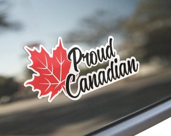 Proud Canadian Window Sticker, Color,  Decal, Vinyl, Window Decal, Decal,