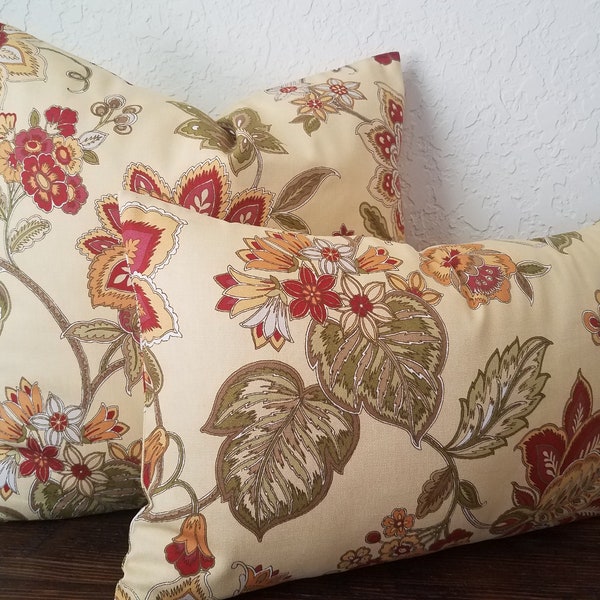 Floral Pillow Covers, Cotton Pillow covers, Home decor, Floral Pillow sham, Farmhouse decor, Cotton accent pillow covers, Farmhouse Pillows