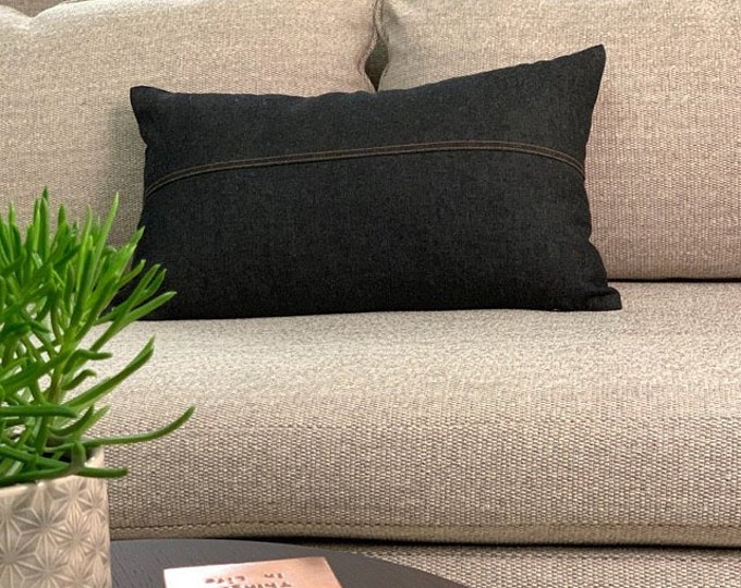 Denim Pillows Custom Pillow Shams Raggedy Chambray Pillow Covers Euro