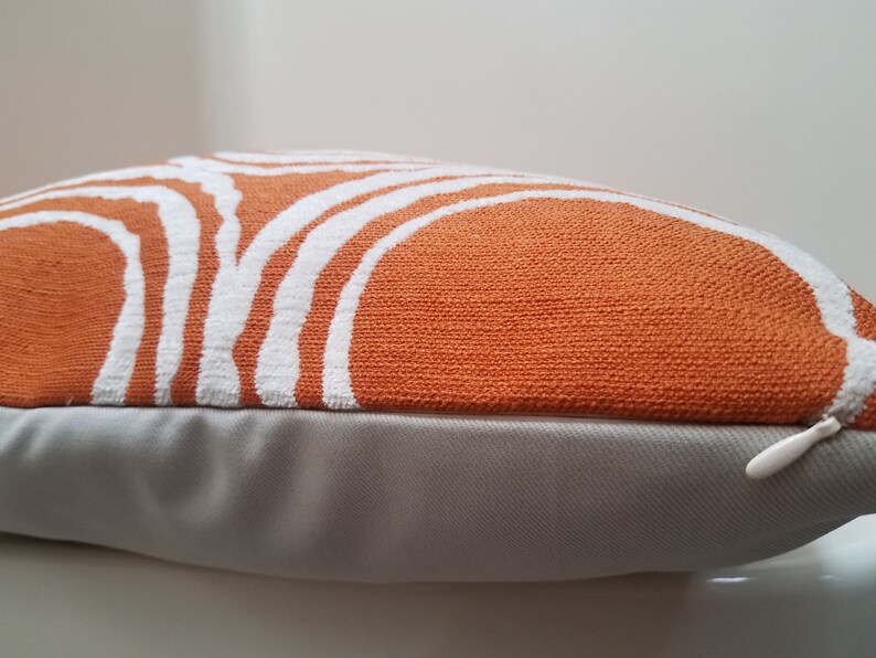 ORANGE Chenille Pillow Cover Decorative Pillow Stylish Etsy