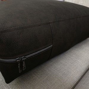 Faux Leather Cushion Cover: Sofa, Bench, Chair, RV (Cover Only)