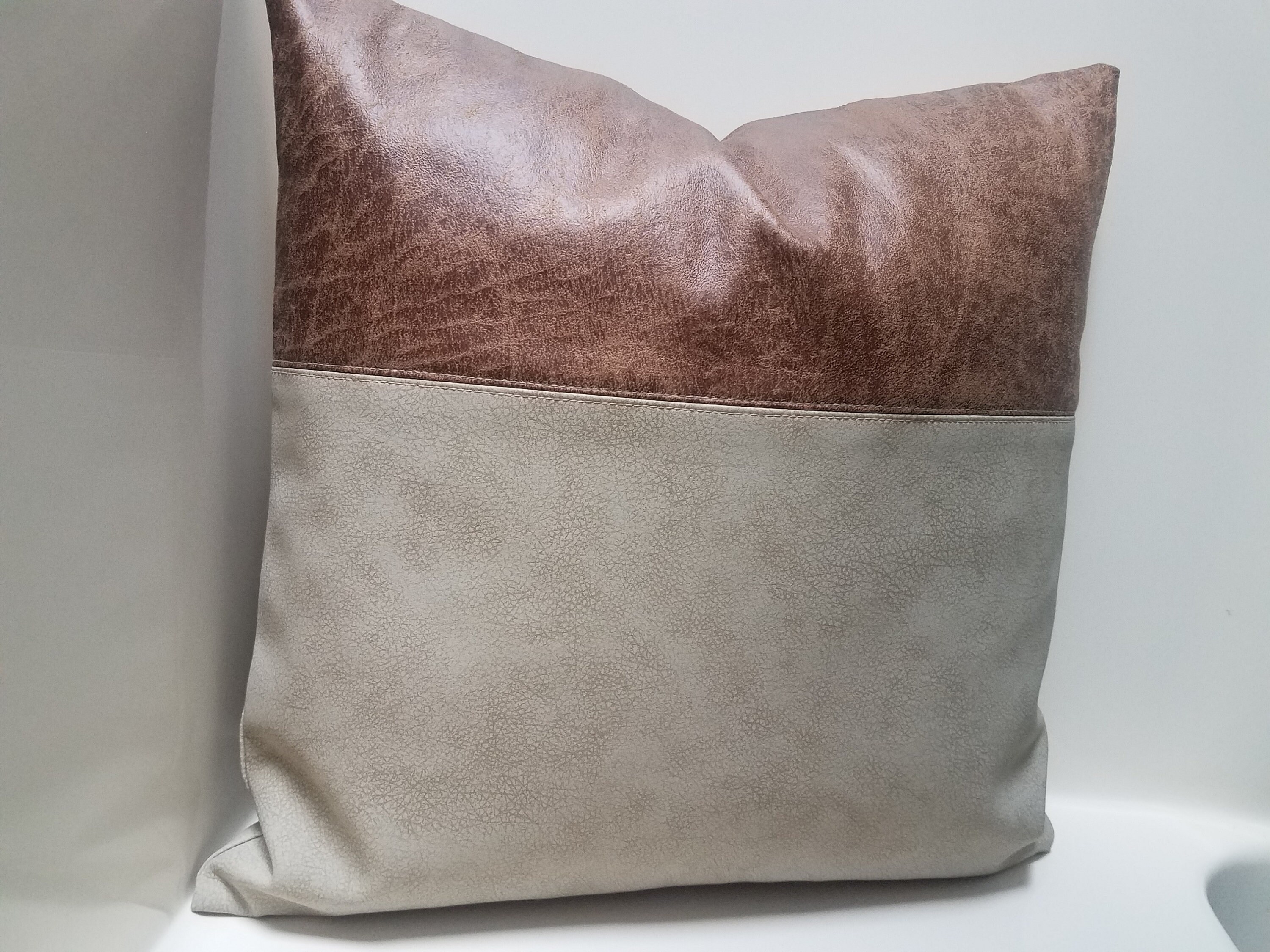 Faux Leather Pillow Covers. Vegan Leather Pillow Covers. Color Etsy