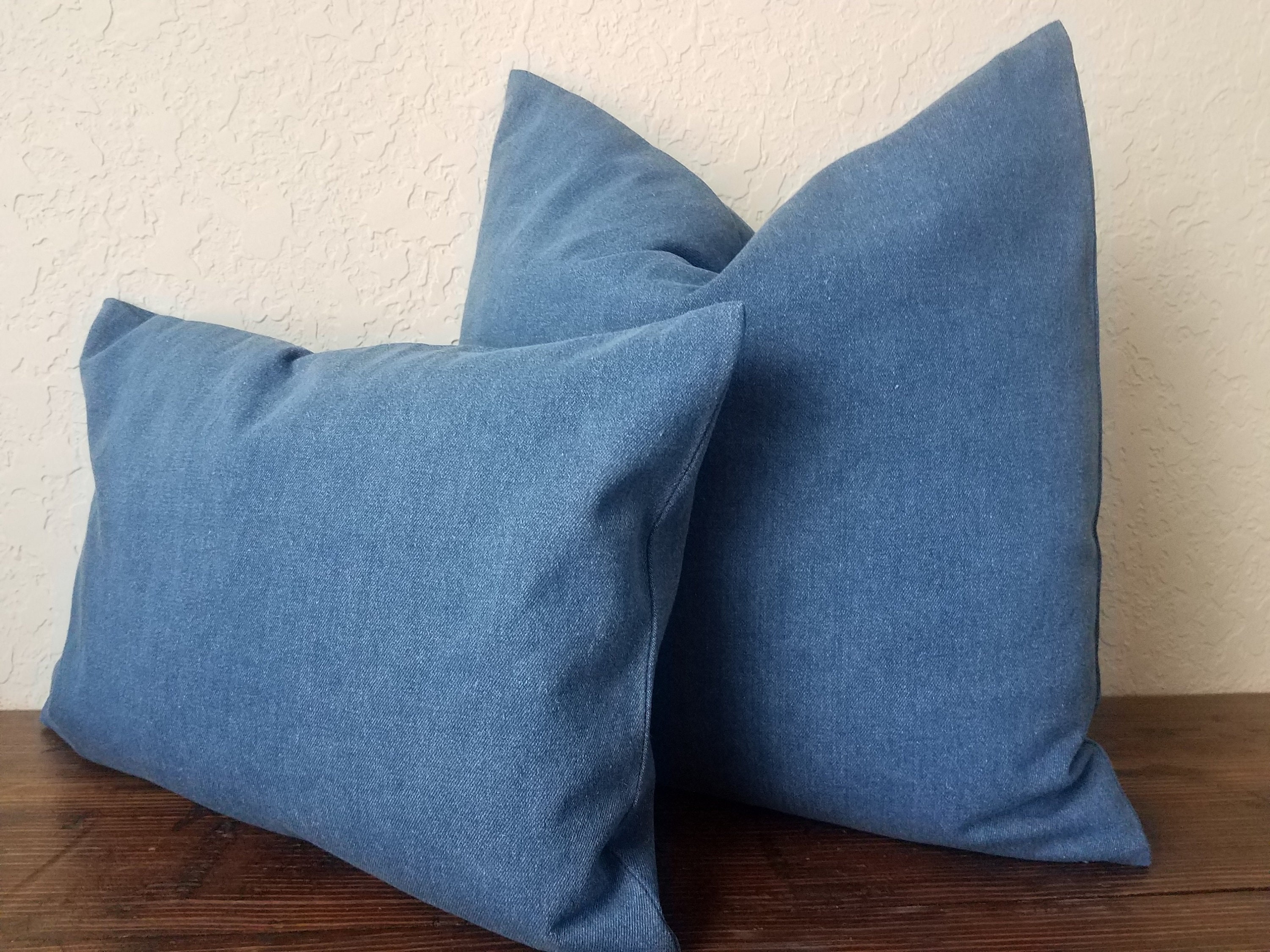 denim throw pillow covers