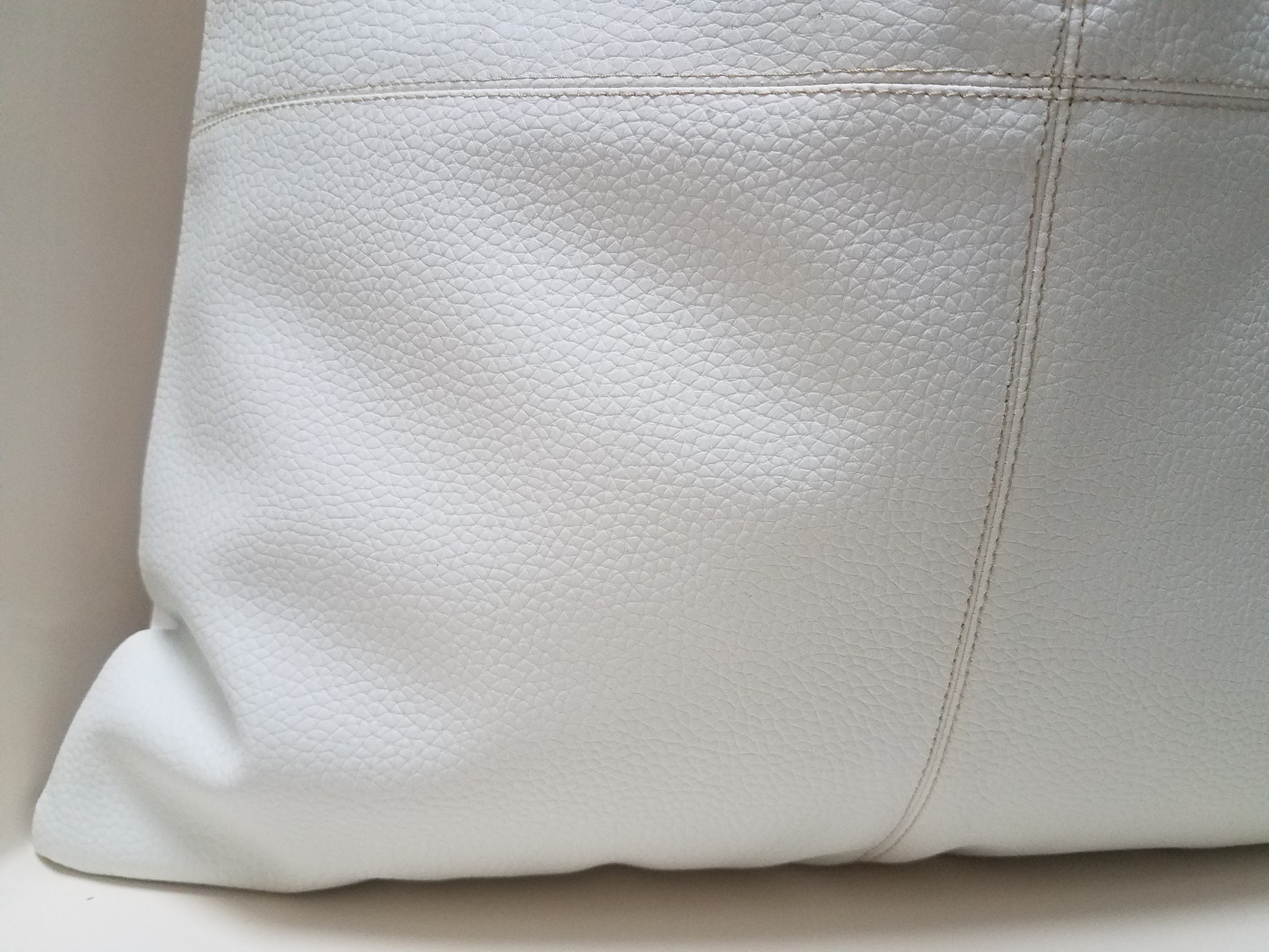 WHITE Faux Leather Pillow Cover Patchwork Pillow Cover RV Etsy