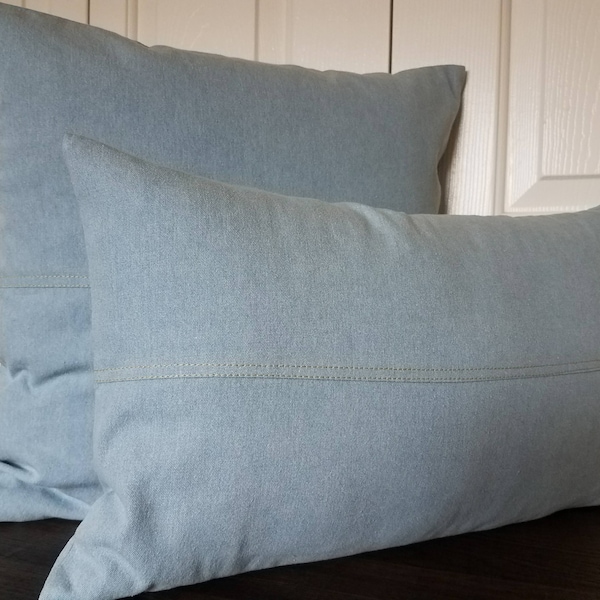 Denim Pillow Sham Etsy