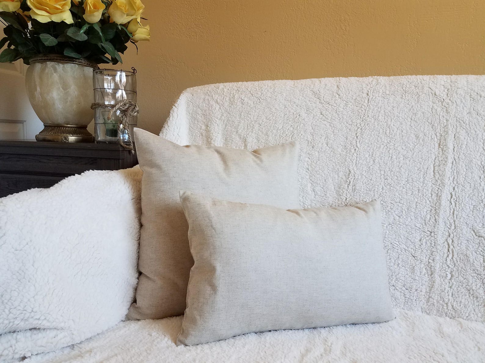 Solid Linen Pillow Cover Linen Pillow Cover Decorative Etsy