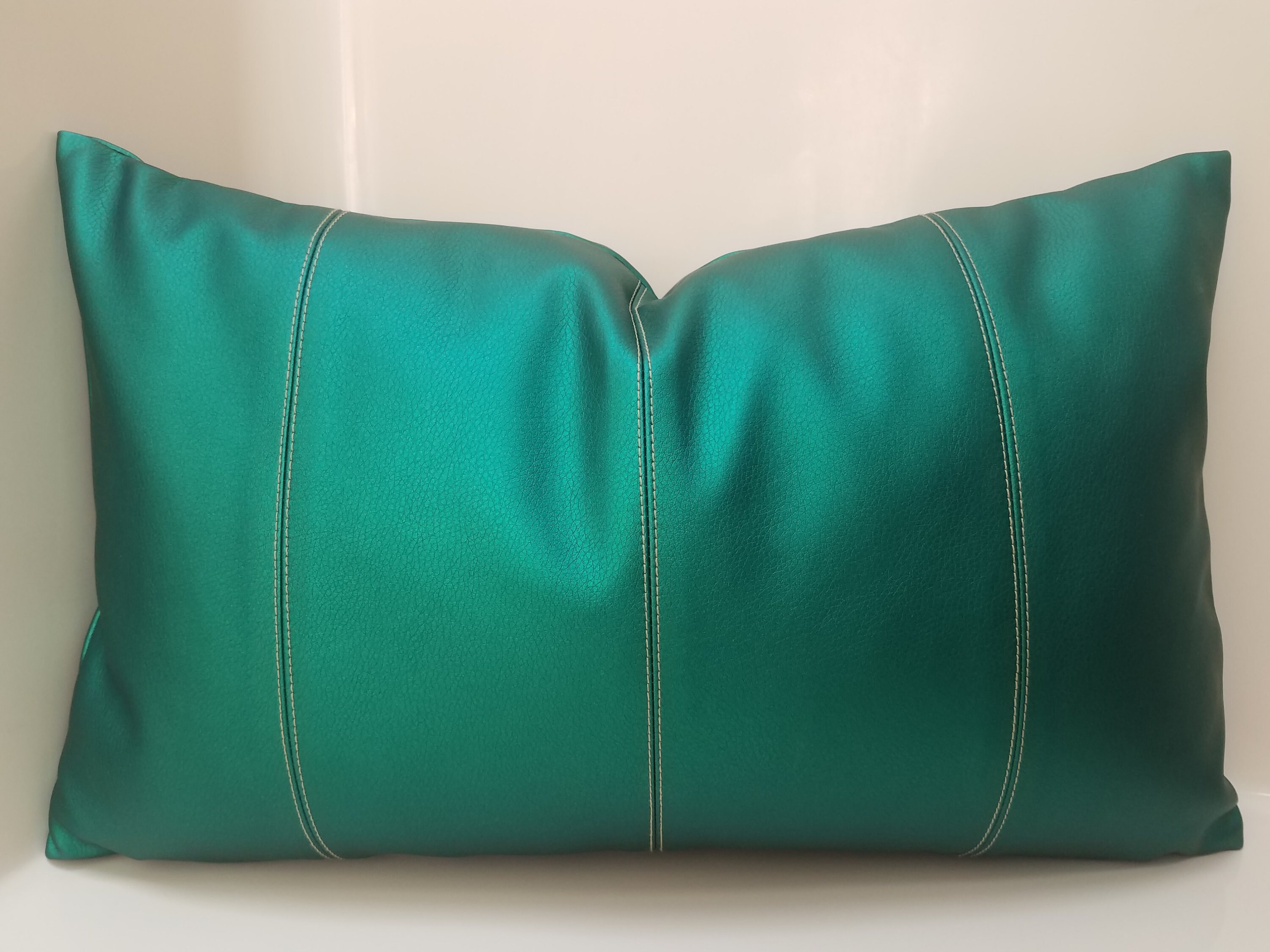 Faux Leather Pillow Cover VARIETY COLOR Patchwork Pillow Etsy Canada