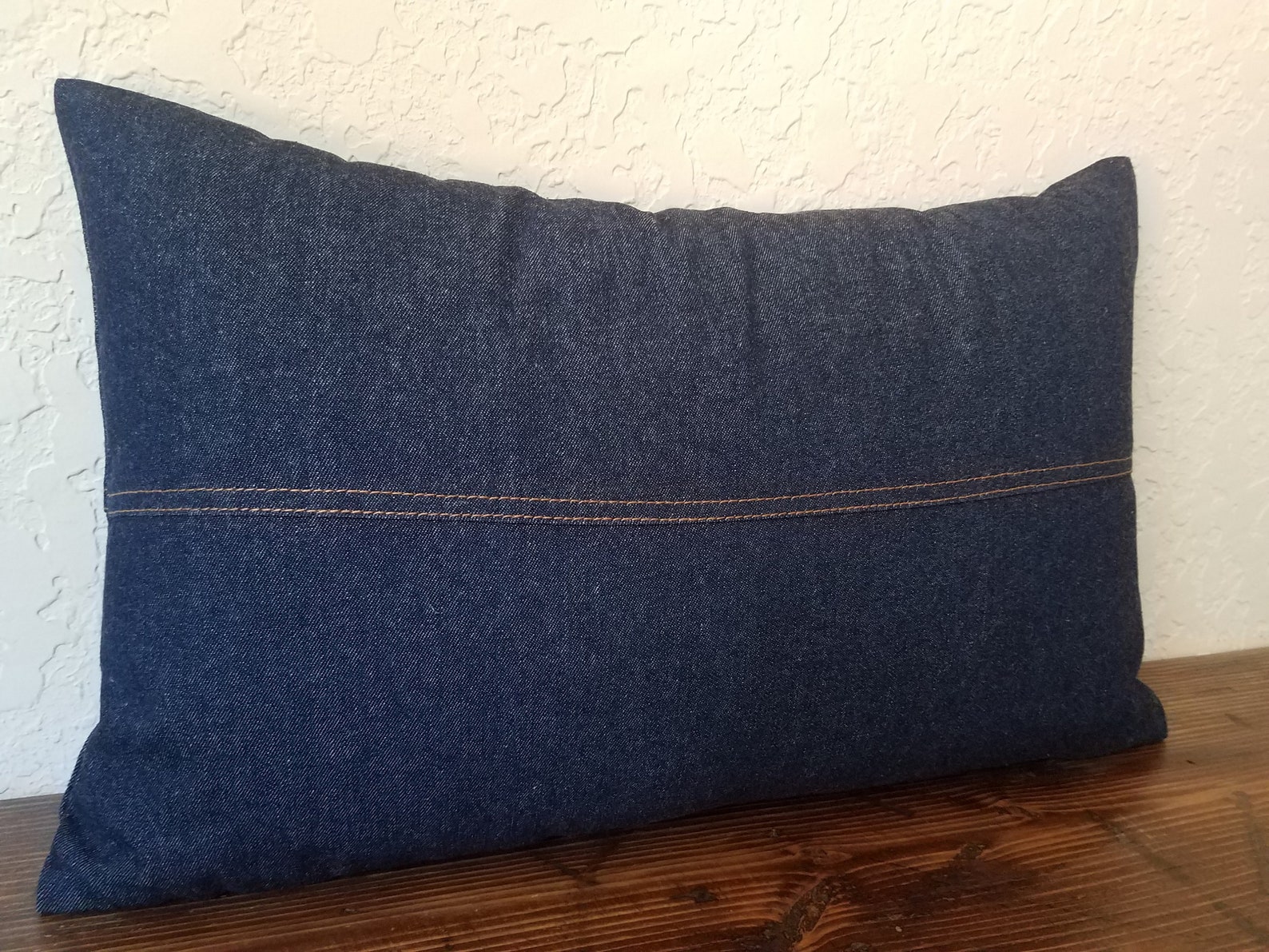 Patchwork Denim pillow coverDenim beddingDenim pillows Navy Etsy