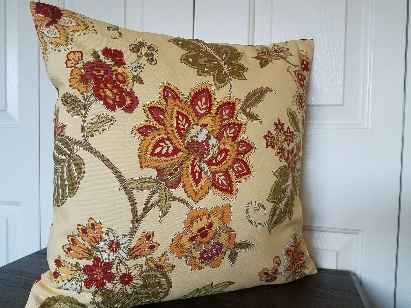 Floral Pillow Covers Cotton Pillow Covers Home Decor Floral Etsy