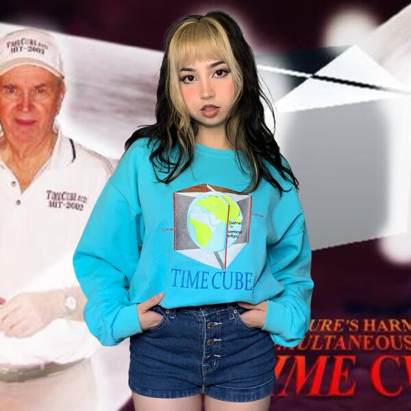 Sudadera bordada Time Cube