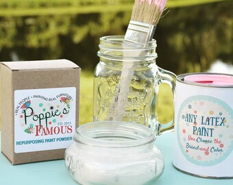 Poppies Chalk Paint Powder | Mix with ANY color paint to make chalk paint!!!