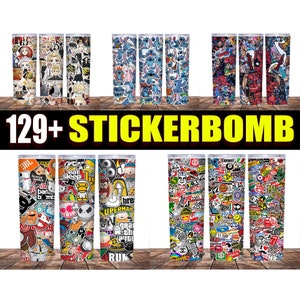 Stickerbomb Skin for Apple Airpods Max Headphones Printed Vinyl Wrap Decal  Sticker Protective Grip Sticker Bomb Bombing Pattern 