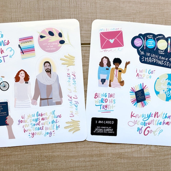 Sister Missionary Stickers