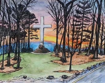 Sewanee Cross Print