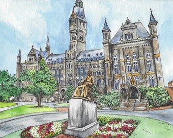 Georgetown Watercolor Print