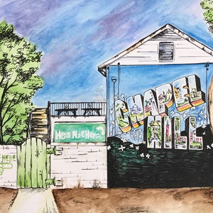 He&#39;s Not Here - Chapel Hill Watercolor Print