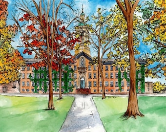 Princeton University Watercolor