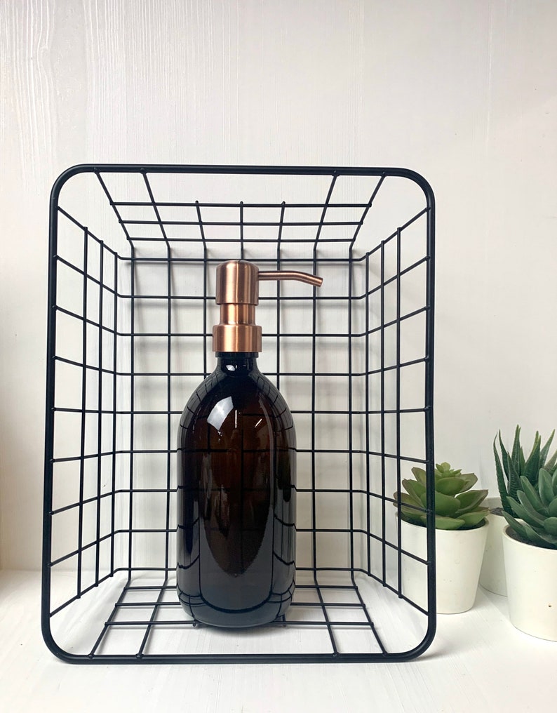 Amber Glass Bottles Reusable Bathroom Bottles Shampoo Etsy UK