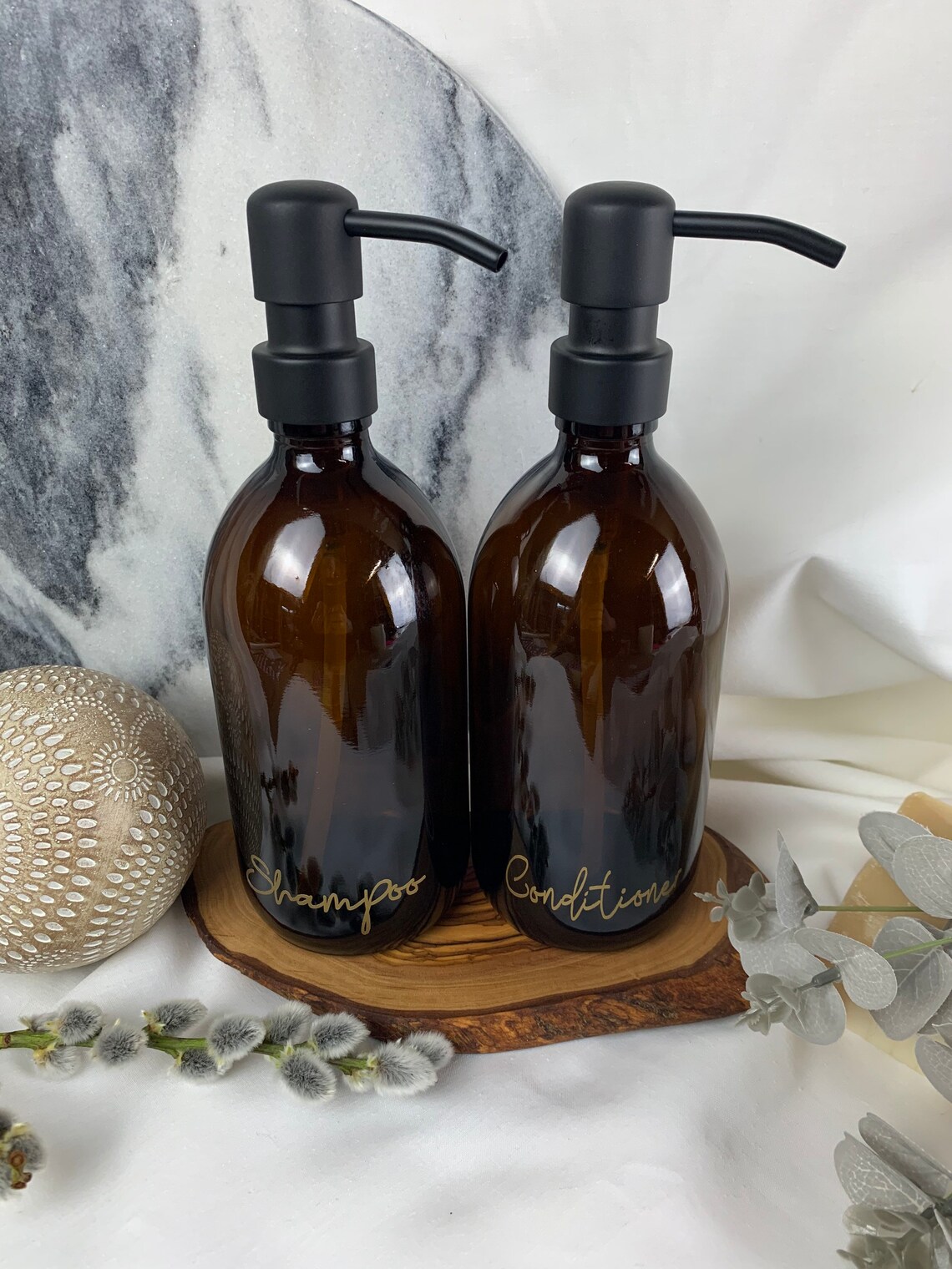 Amber Shampoo and Conditioner Bottles Washing up Liquid Etsy UK