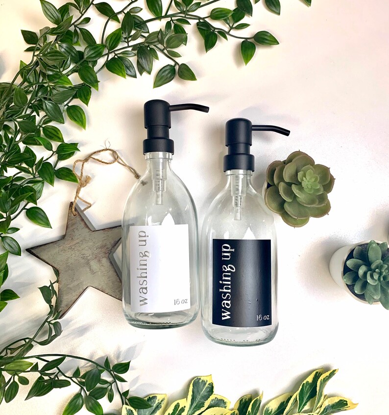 Shampoo and Conditioner Bottles with White Label 500 ml Amber Etsy