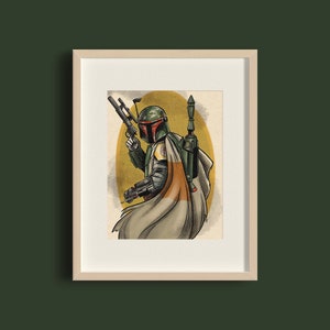 Retro Boba Fett 20x26cm