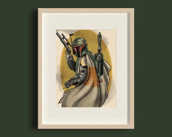 Retro Boba Fett 20x26cm