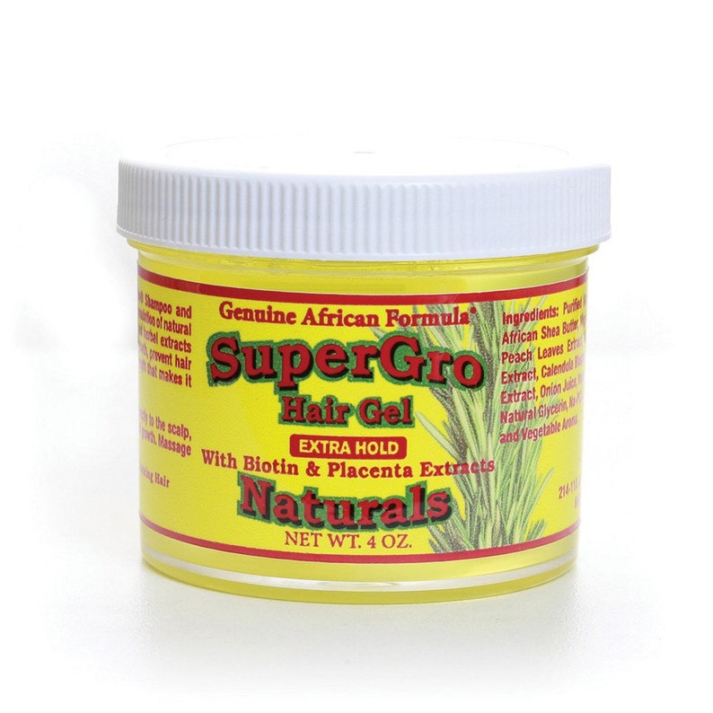 Supergrow Hair Gel Extra Hold 4 Oz. Retwist Gel No Etsy