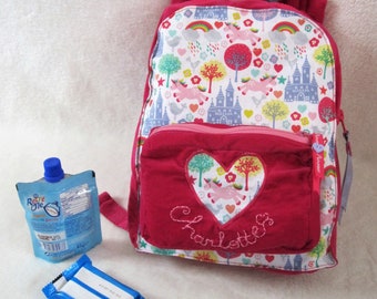 LICORNES backpack for school or nursery, fully customizable!