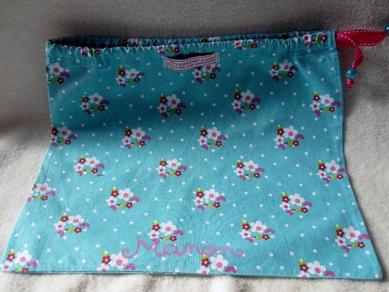 Pretty pouch sliding log for the nursery, extracurricular activities or school image 5