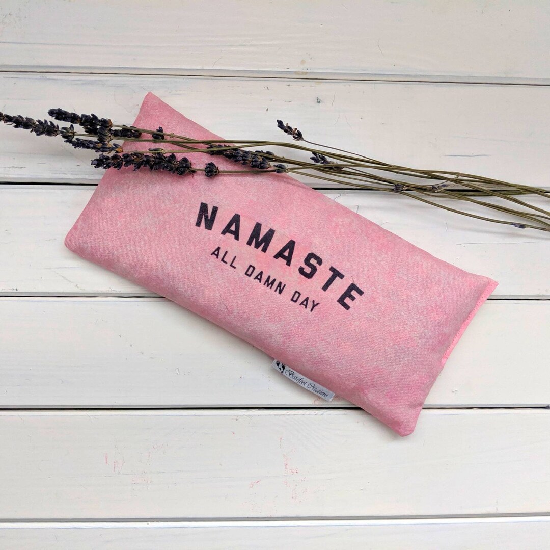 Lavender Eye Pillow Namaste All Damn Day Etsy UK