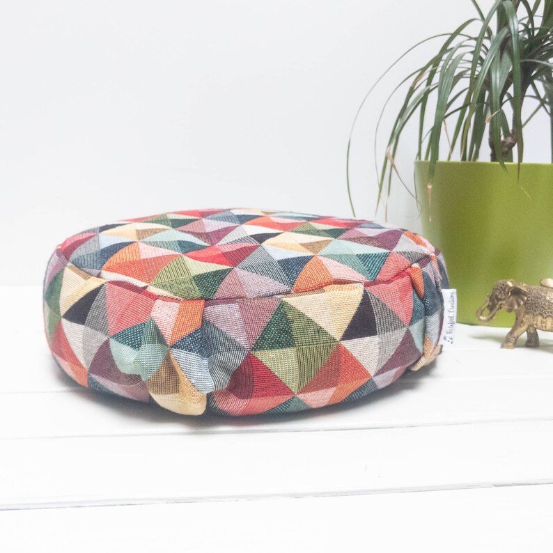 Organic Buckwheat Meditation Cushion. Yoga Cushion. Etsy