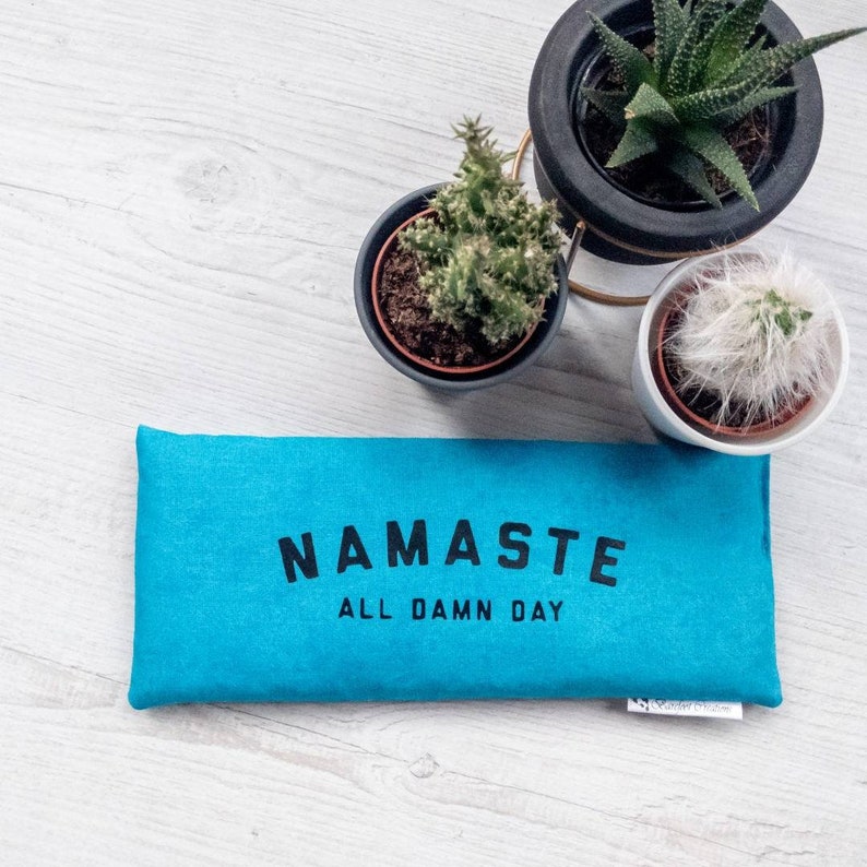 Lavender Eye Pillow Namaste All Damn Day Etsy UK