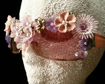 Dragonfly Flowers Festival Sunglasses