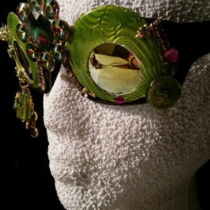 Olive Peacock Festival Glasses