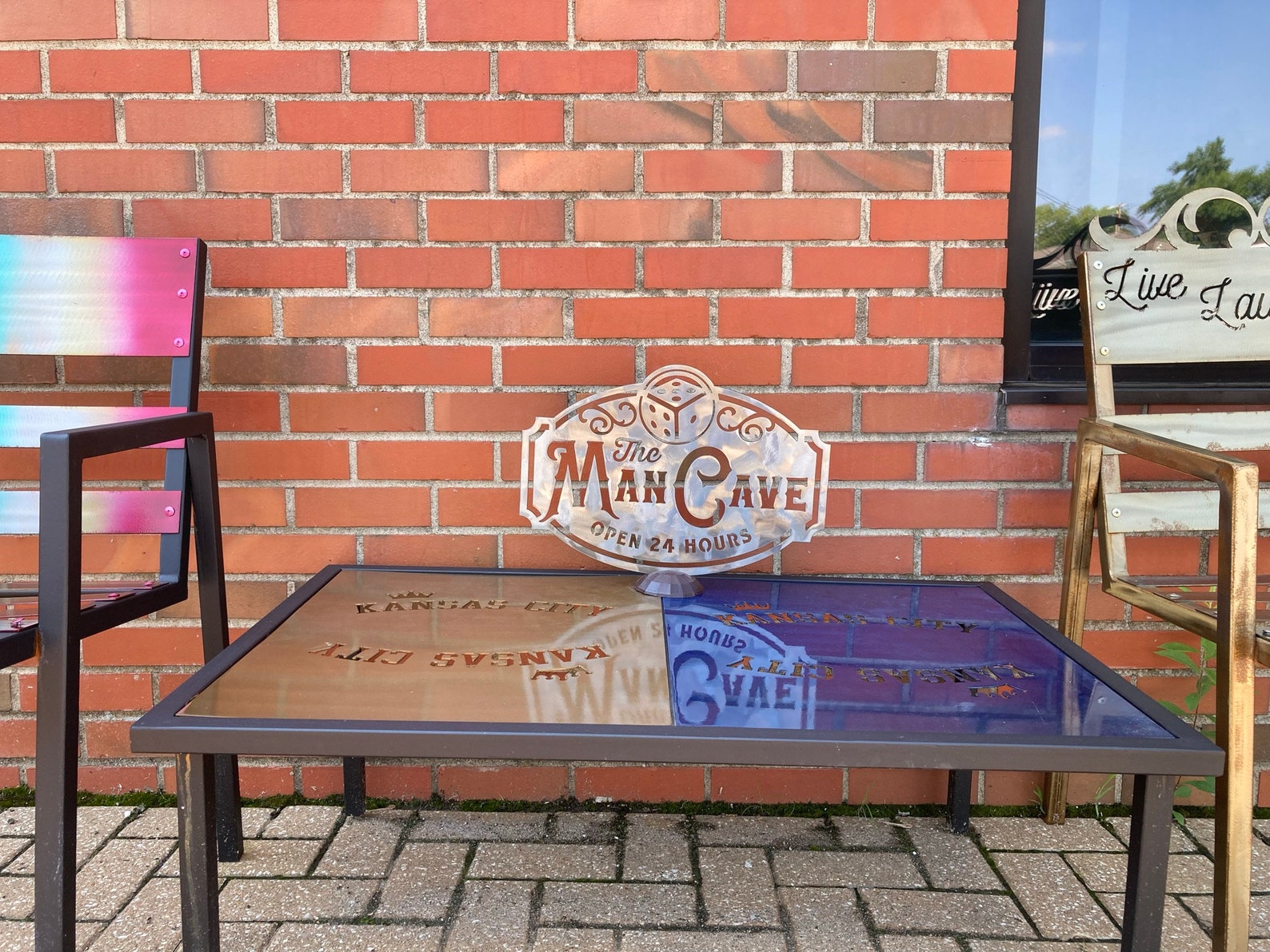 223311 Man Cave Metal Sign 20 30 N Frame M