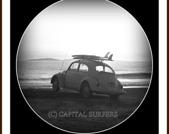 Vintage Surf image Sunrise at  Narooma Australia 1966 - wall art  home decor - digital download stock photo