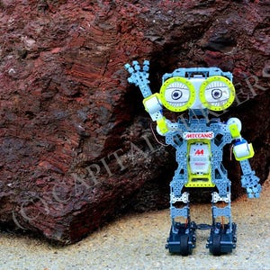 Meccanoid G15 Meccano Programmable Toy Robot Inspects the Fortescue Iron Ore Boulder, Perth, Western Australia - Digital Download (DDLSP)