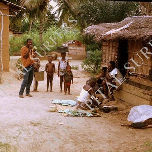 Futila Village Family - Cabinda, Angola 1972, Stock Image Wall Art