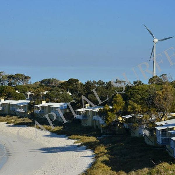Éolienne - Rottnest Island, Australie-Occidentale Stock Image
