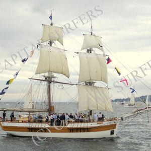 The &#39;Lady Nelson&#39;, Hobart Wooden Boat Show - Tasmania Stock Photo