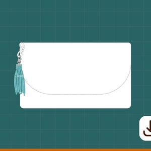 Digitale Nassfilzen-Clutch-Widerstand-Vorlage | Großformatiges druckbares Schnittmuster | Erlerne das Nassfilzen einer Clutch für Anfänger